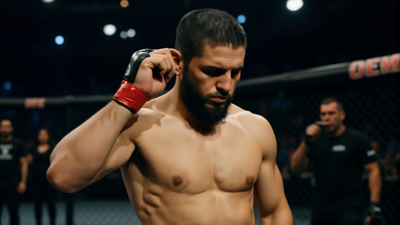 Махачев стал первым российским чемпионом UFC в двух весах, победив Делла Маддалену